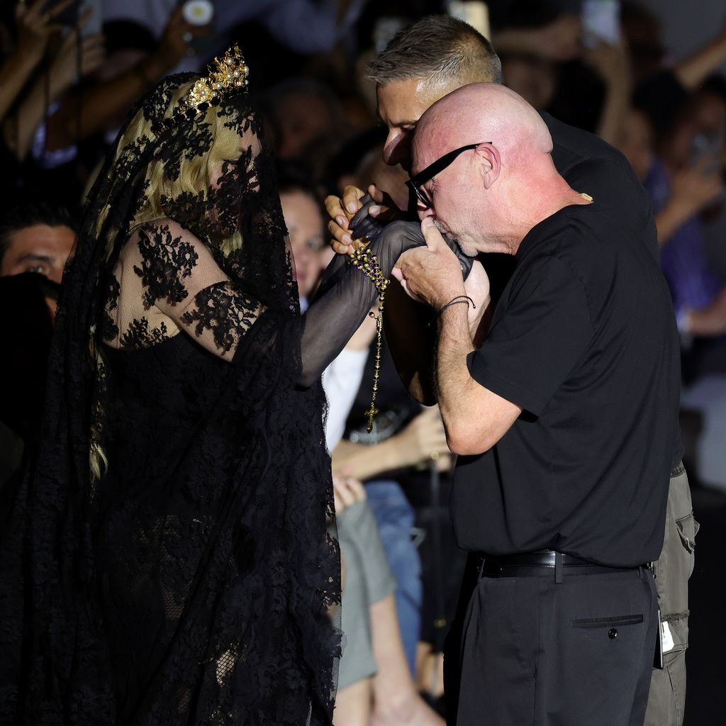 Madonna, Domenico Dolce und Stefano Gabbana bei der Mailänder Fashion Week