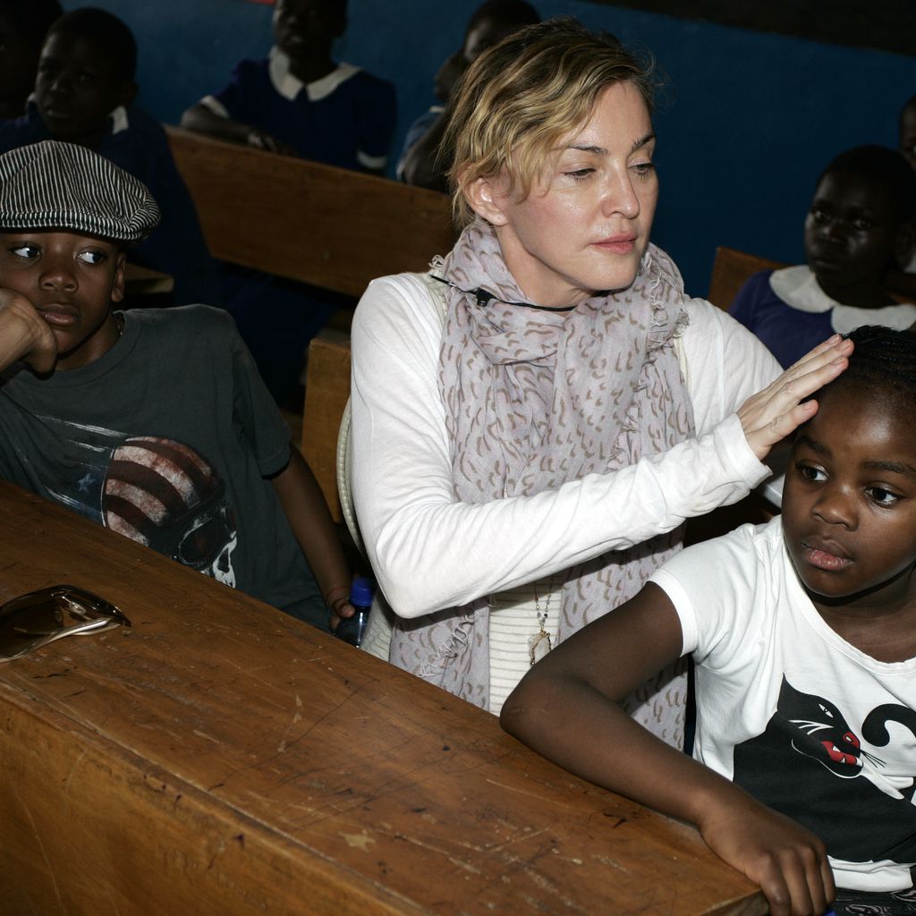 Madonna mit ihren Kids David und Mercy