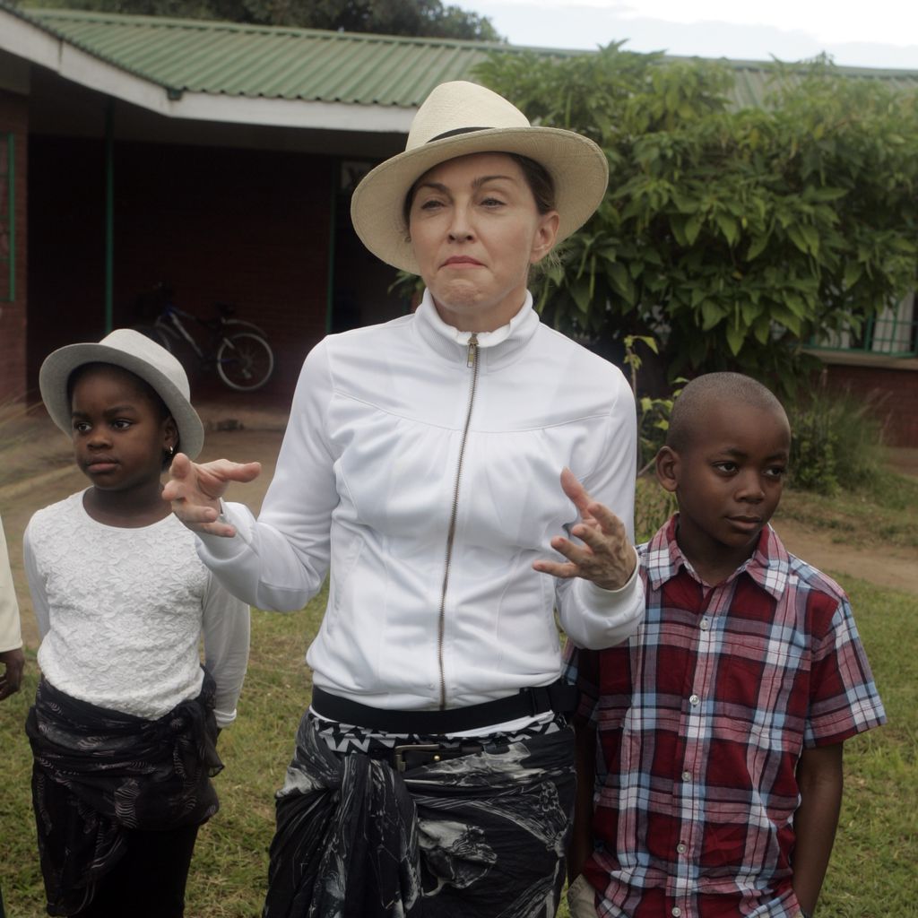 Madonna mit ihren Kids Mercy und David