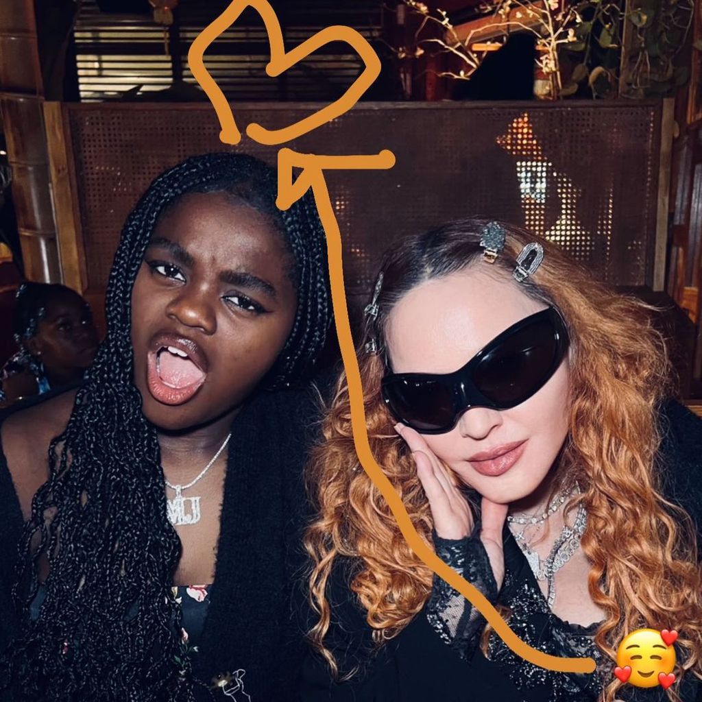 Madonna mit ihrer Tochter Mercy James