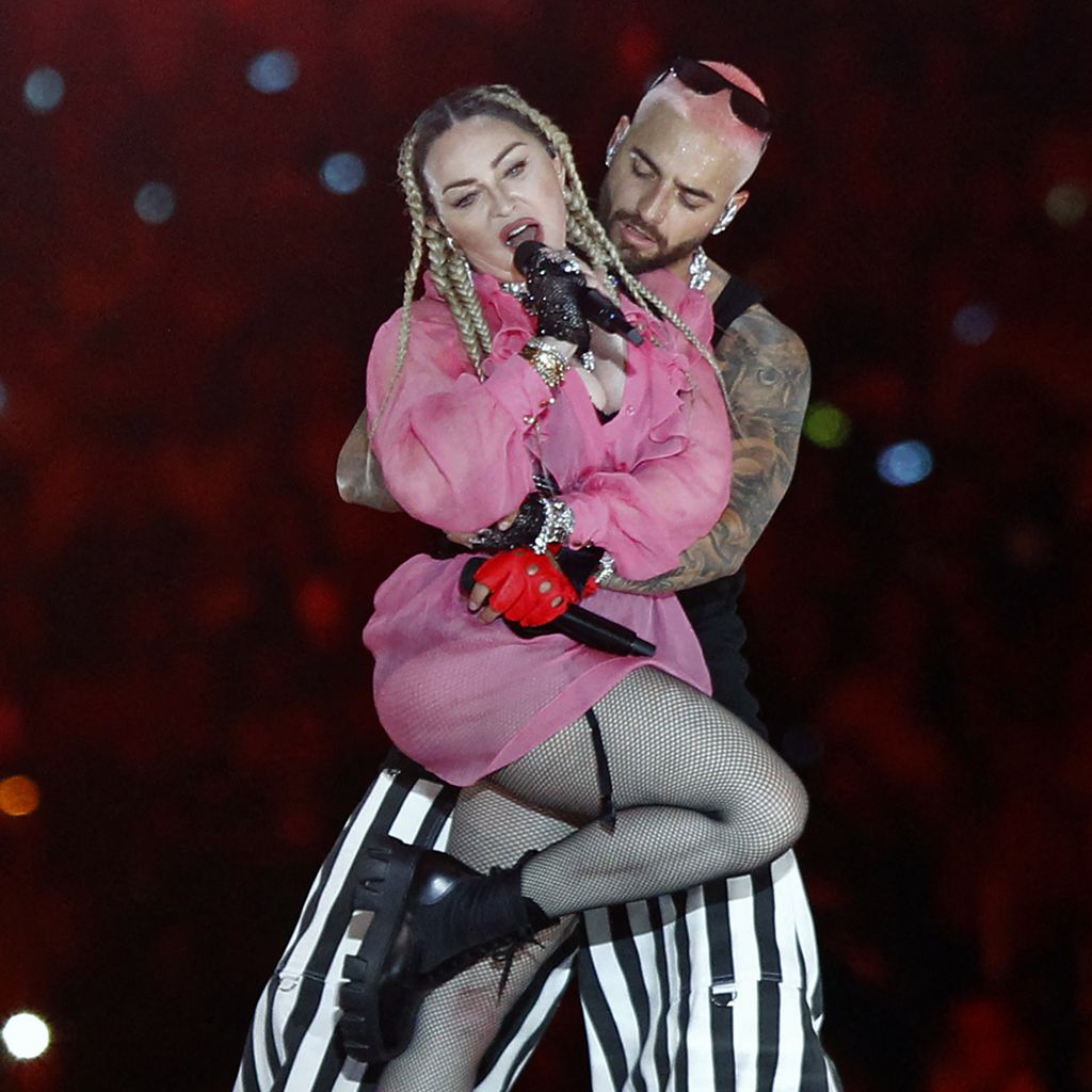 Madonna und Maluma bei ihrem Konzert