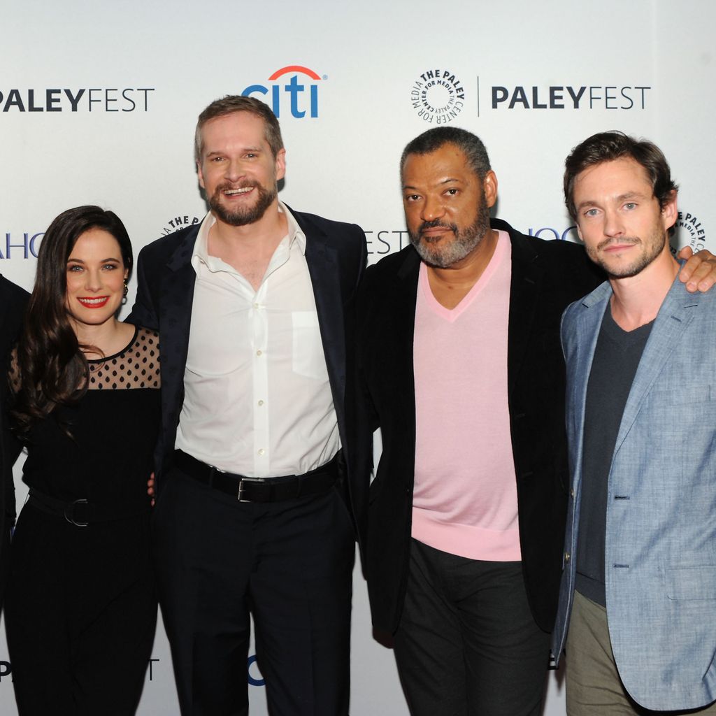 Mads Mikkelsen, Caroline Dhavernas, Bryan Fuller, Laurence Fishburne und Hugh Dancy
