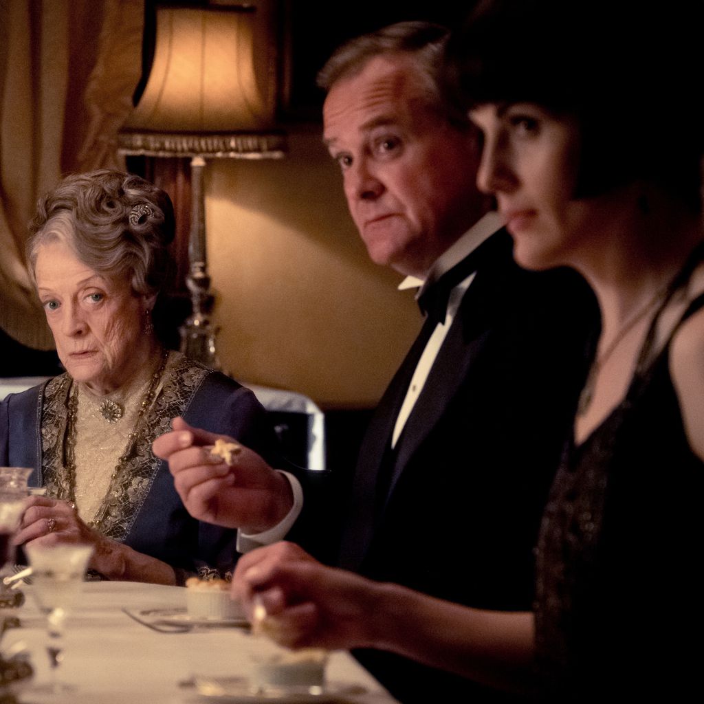 Maggie Smith, Hugh Bonneville und Michelle Dockery in "Downton Abbey"