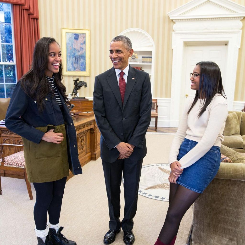 Malia, Barack und Sasha Obama im Juni 2020