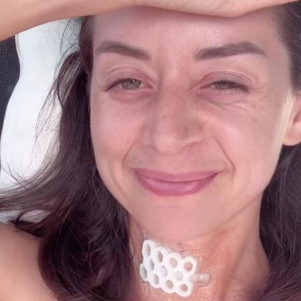 Malika Dzumaev nach ihrer OP, Juni 2025