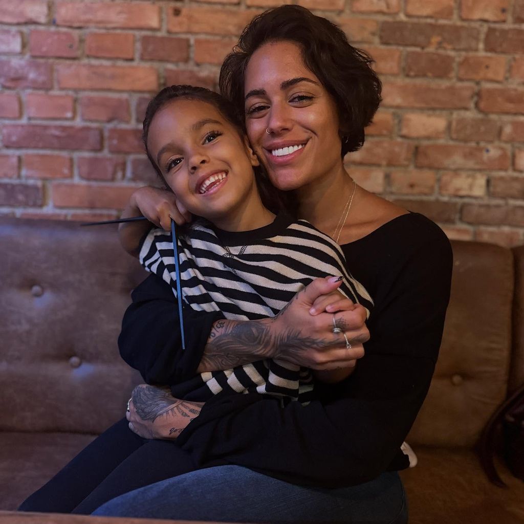 Malin Andersson und ihre Tochter Xaya, September 2025