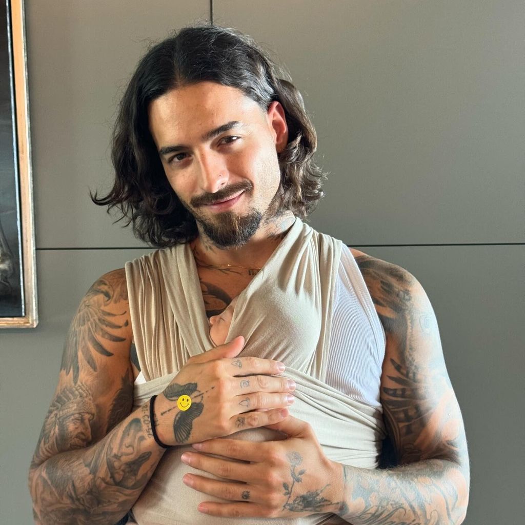 Maluma mit seiner Tochter