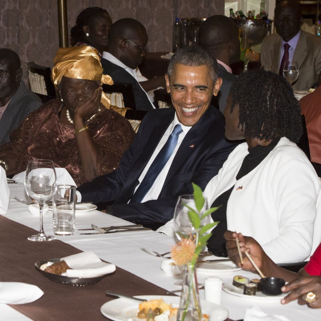 Mama Sarah, Barack Obama und seine Halbschwester Auma