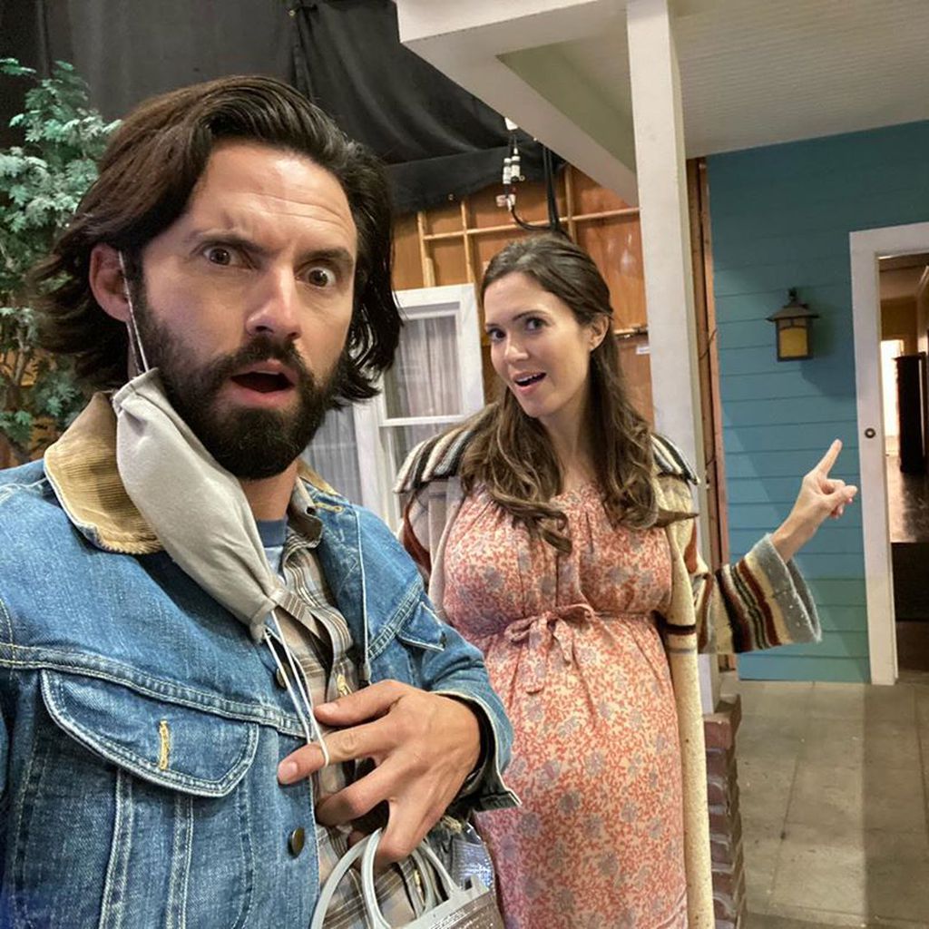 Mandy Moore und Milo Ventimiglia am "This is Us"-Set