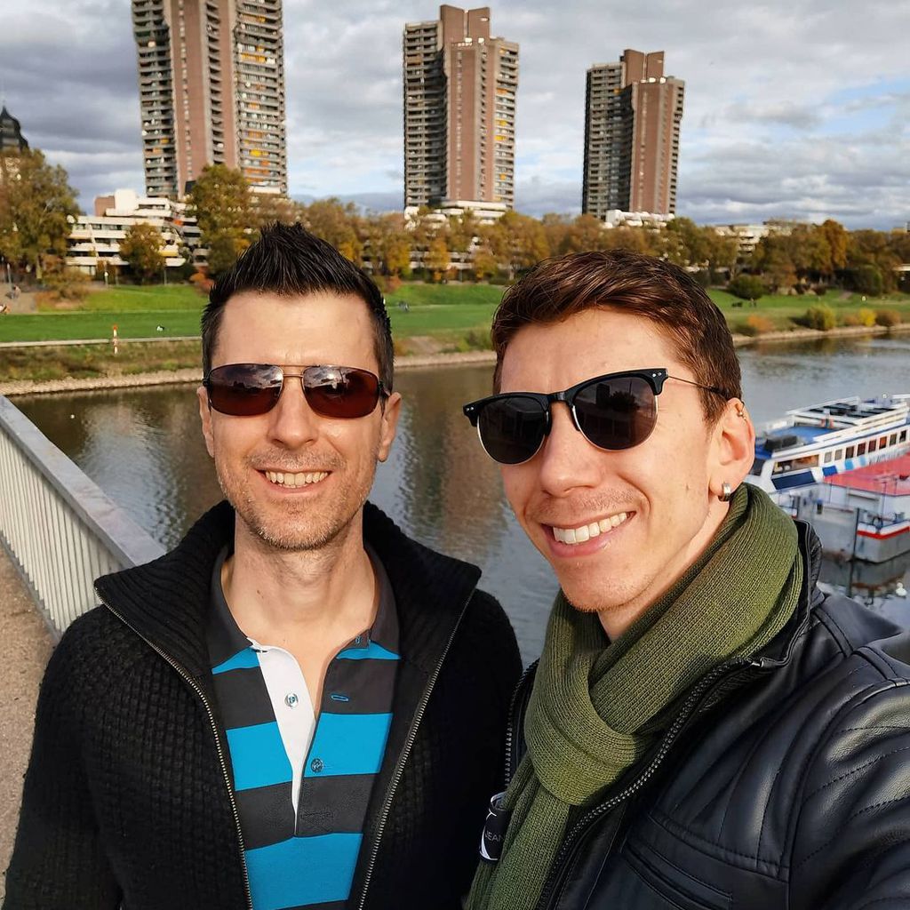 Manuel Flickinger und sein Freund Filip