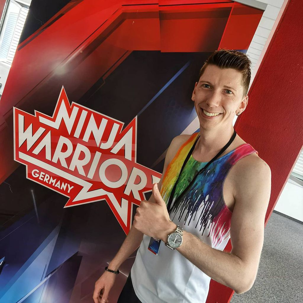 Manuel Flickinger bei "Ninja Warrior Germany" im Juli 2021