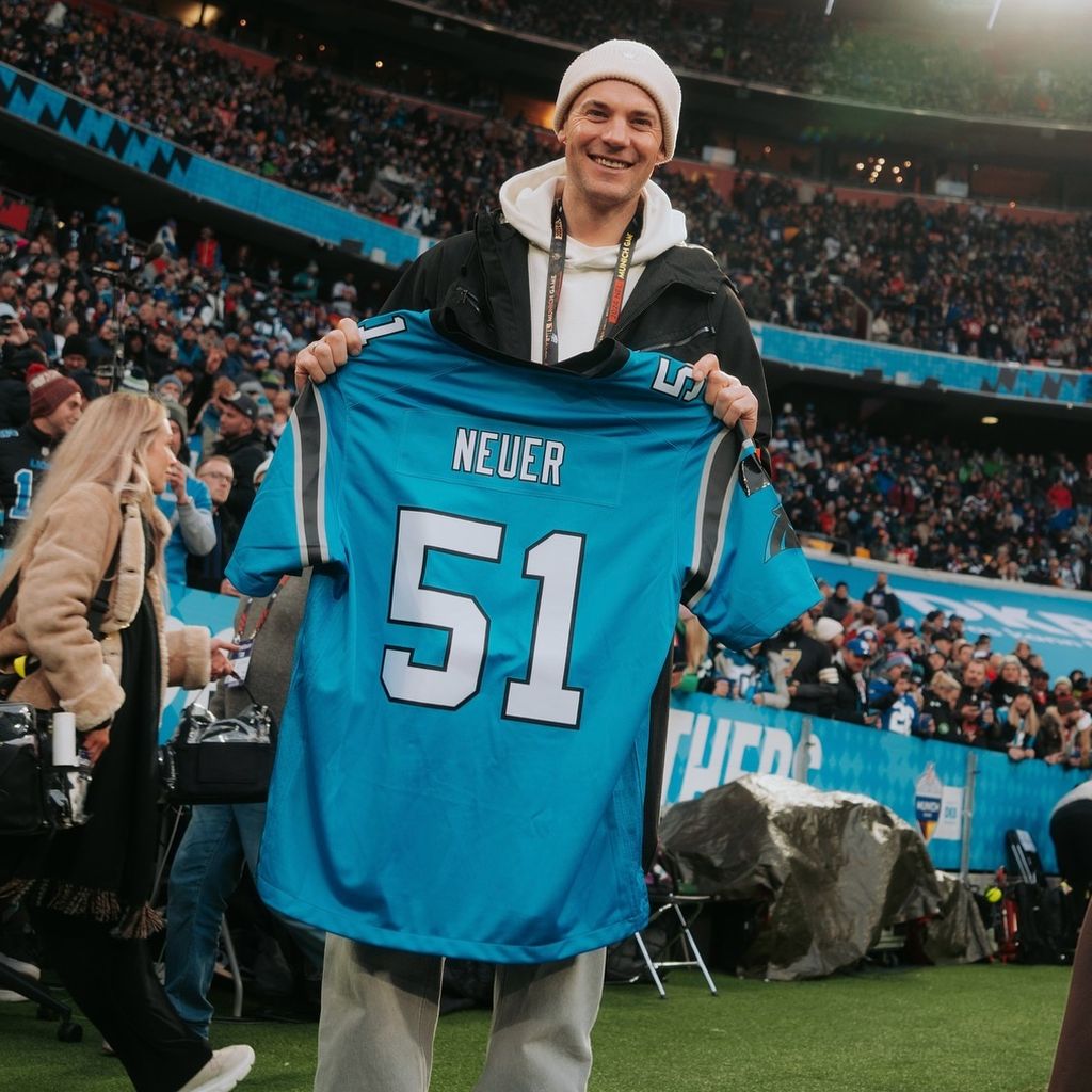 Manuel Neuer beim NFL-Spiel in München, November 2024