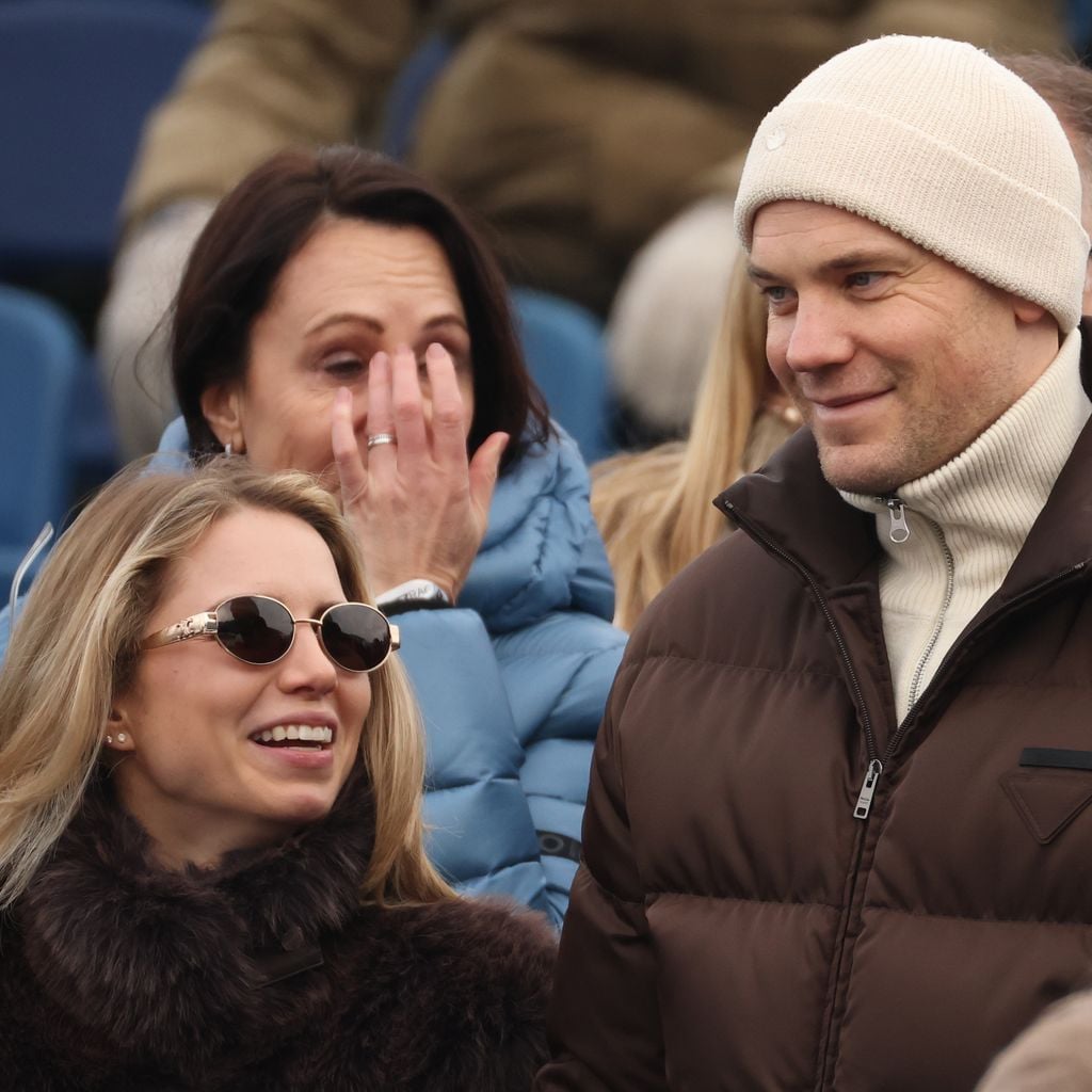 Manuel Neuer und Anika Meuer beim Slalom des Audi FIS Ski-Weltcups in Kitzbühel