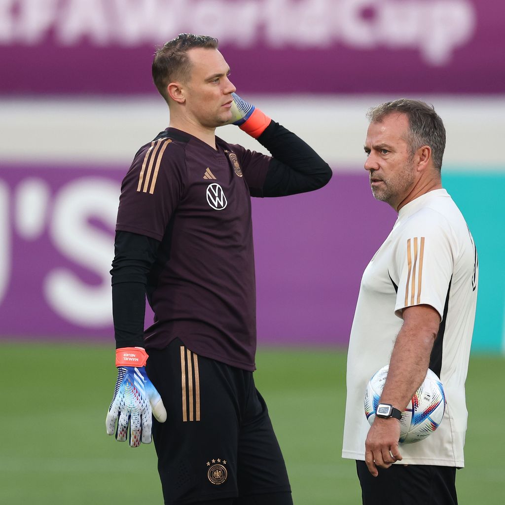 Manuel Neuer und Hansi Flick, November 2022