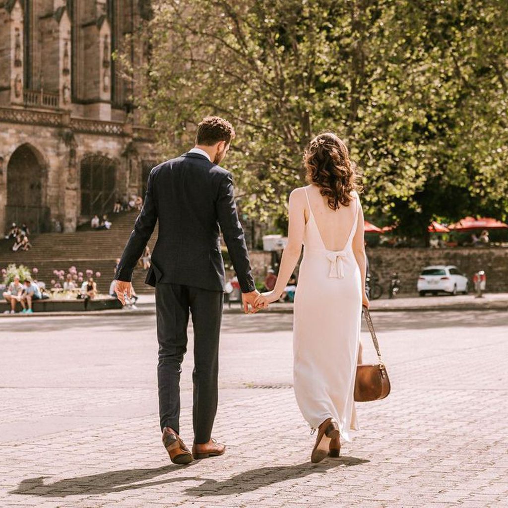 Manuel Vering und Maria Ehrich an ihrem Hochzeitstag