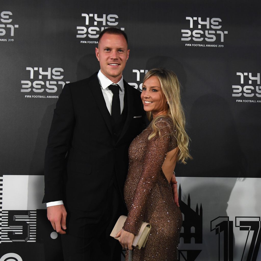 Marc-André ter Stegen mit Frau Daniela, September 2019