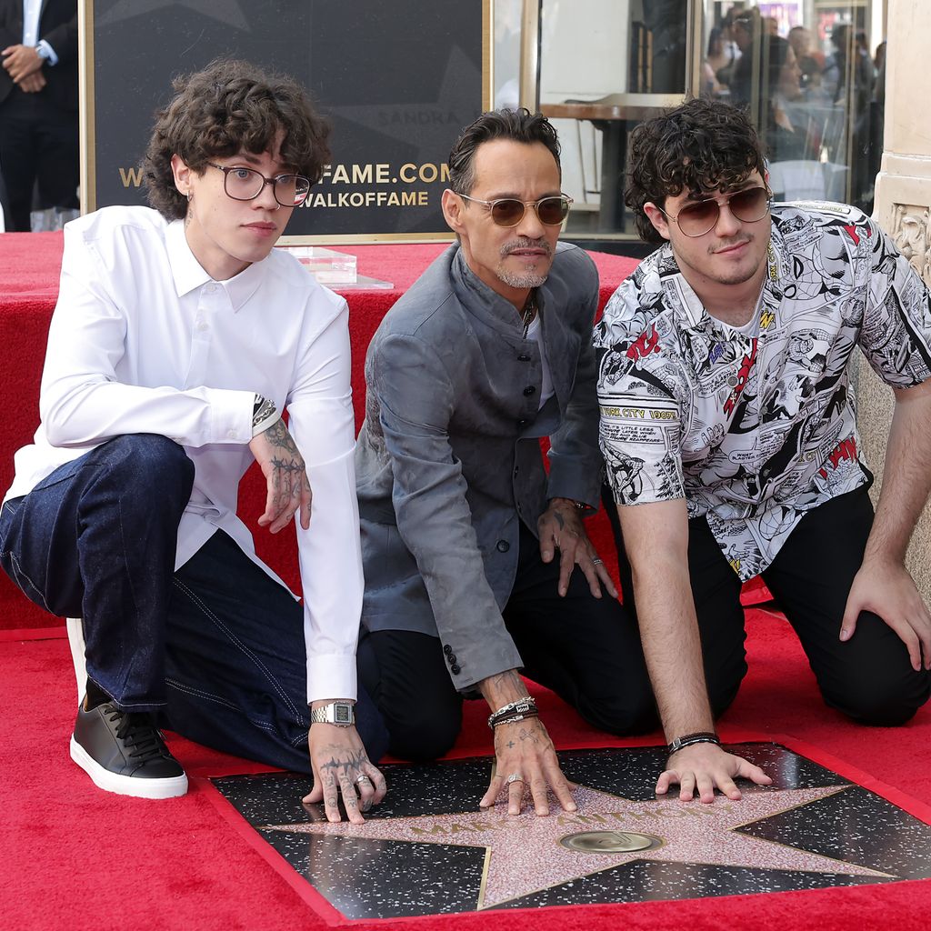 Marc Anthony mit seinen Söhnen