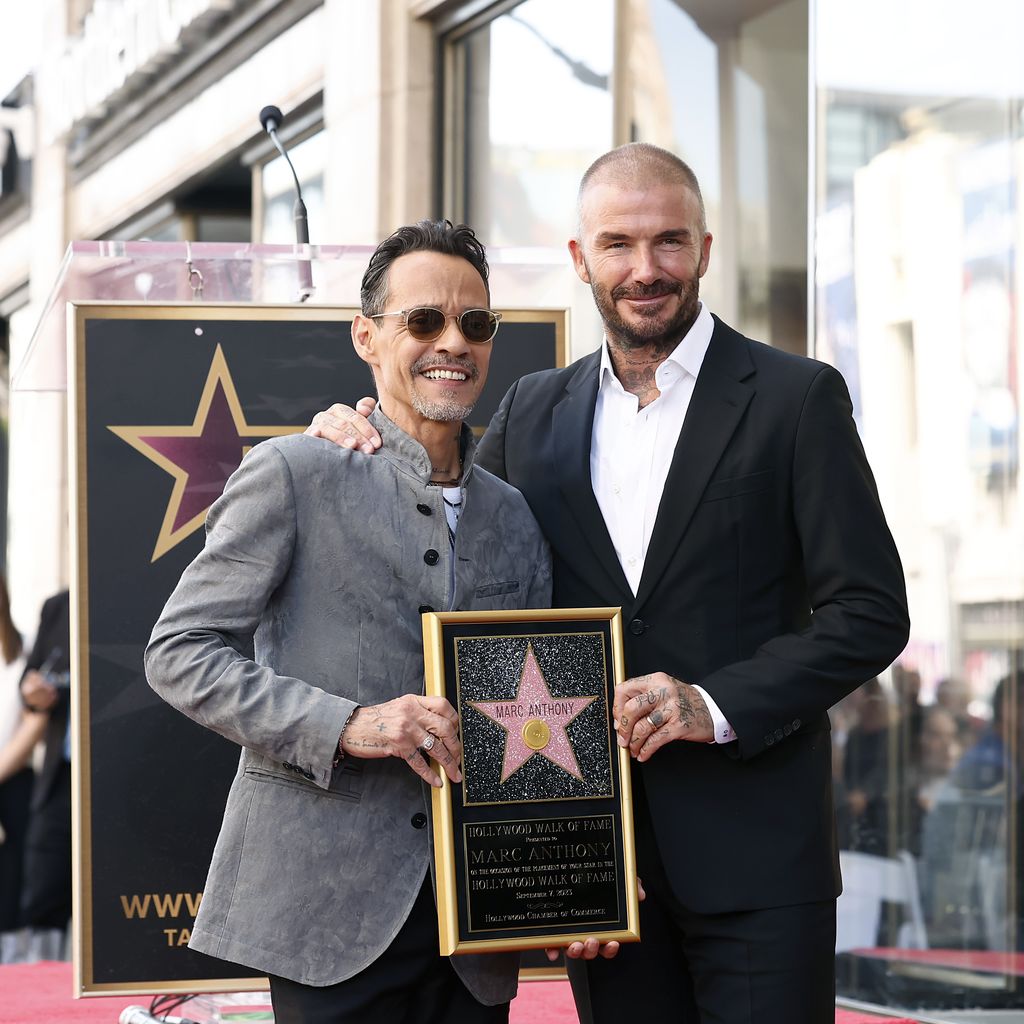 Marc Anthony und David Beckham, 2023