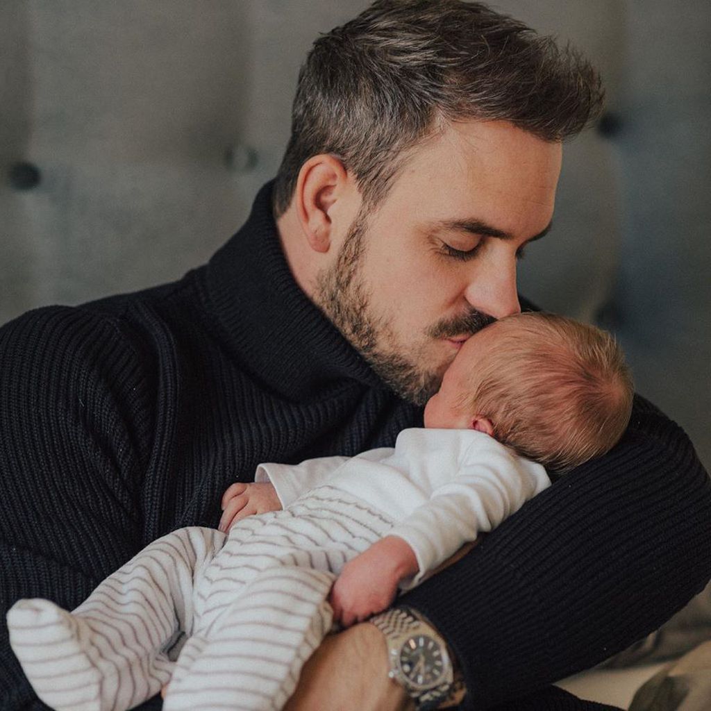 March Barthel und sein Sohn Leo im Dezember 2019