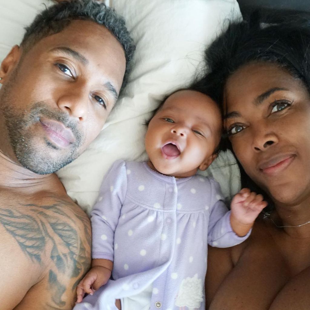 Marc Daly und Kenya Moore mit ihrem Kind