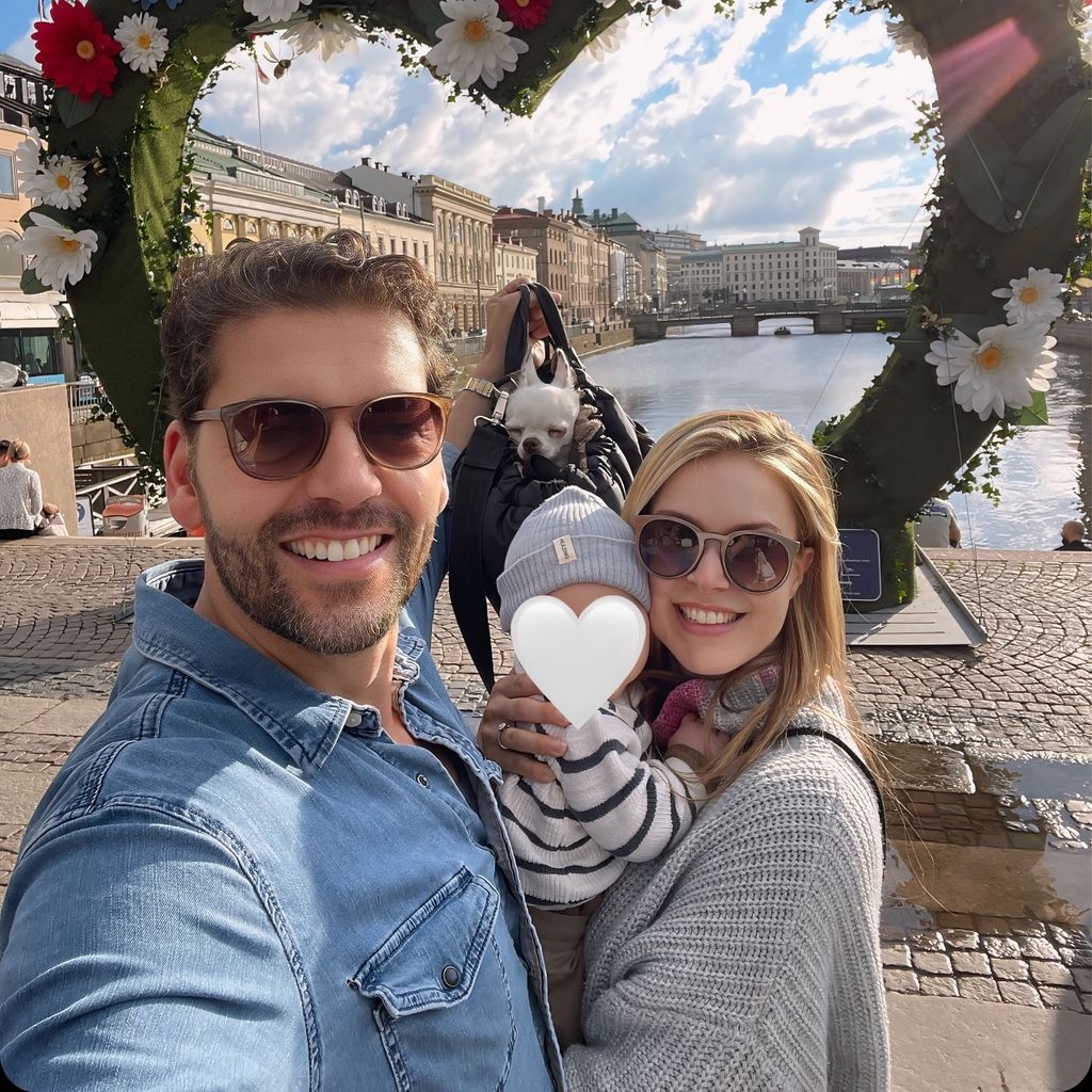 Nina Ensmann mit ihrer Familie, Juni 2024