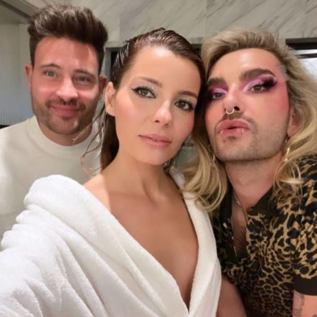 Marc Eggers, Sara Alviti und Bill Kaulitz, 2023