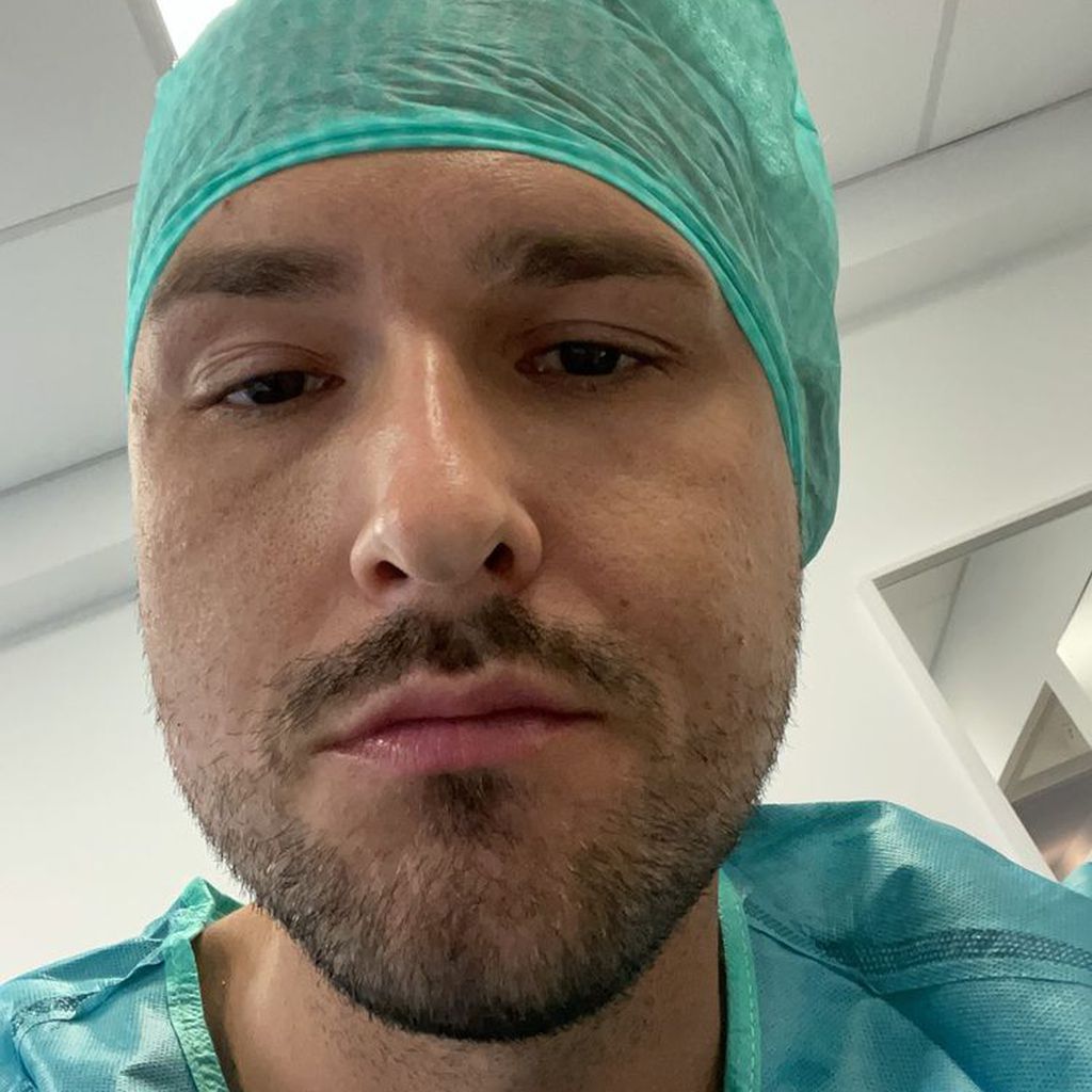 Marco Cerullo bei seiner Haartransplantation