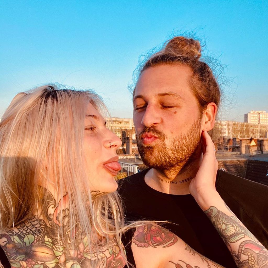 Mareike Lerch und ihr Verlobter Philipp Herder im April 2020 in Berlin