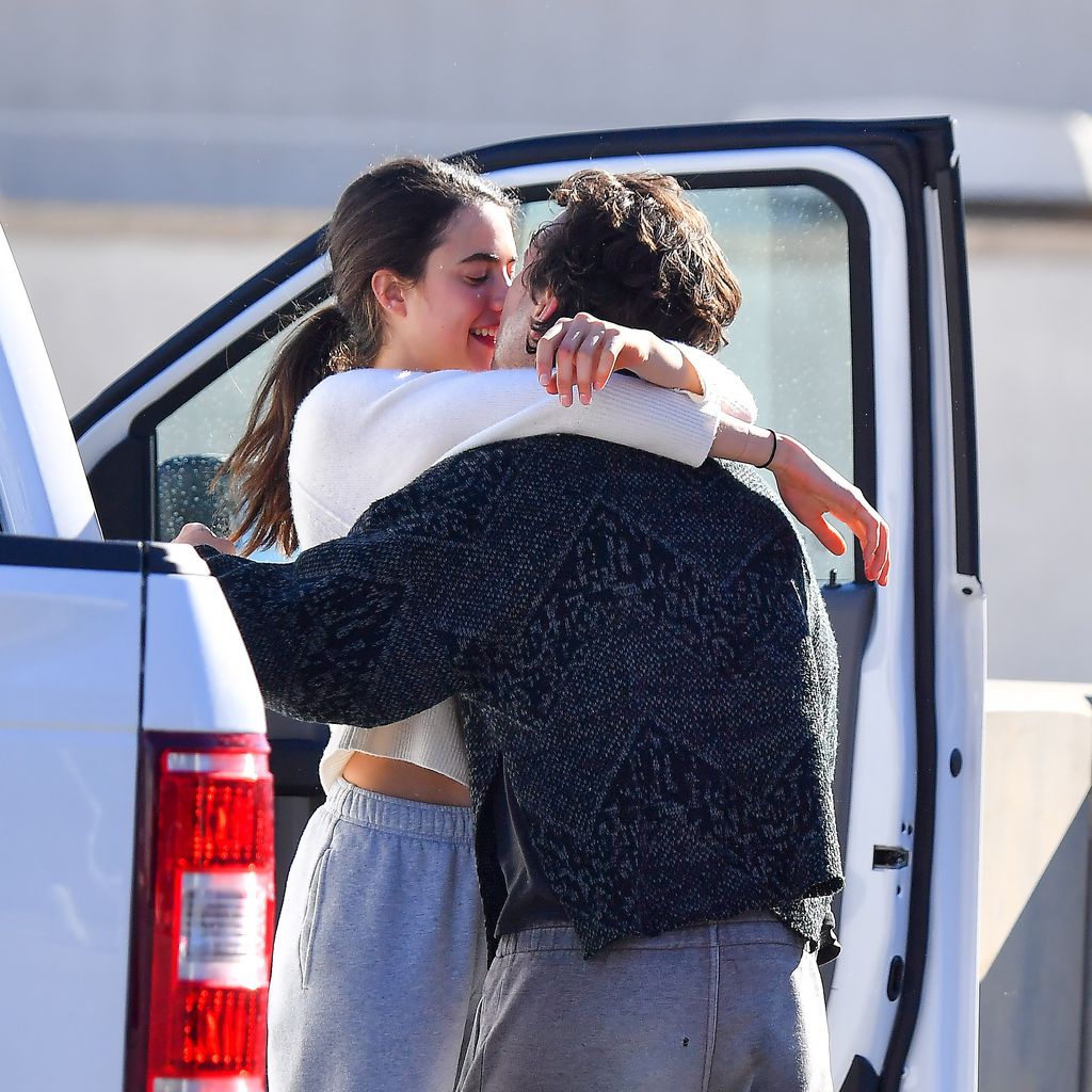 Margaret Qualley und Shia LaBeouf im Dezember 2020