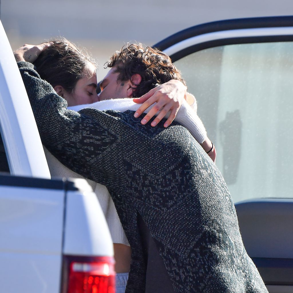 Margaret Qualley und Shia LaBeouf im Dezember 2020