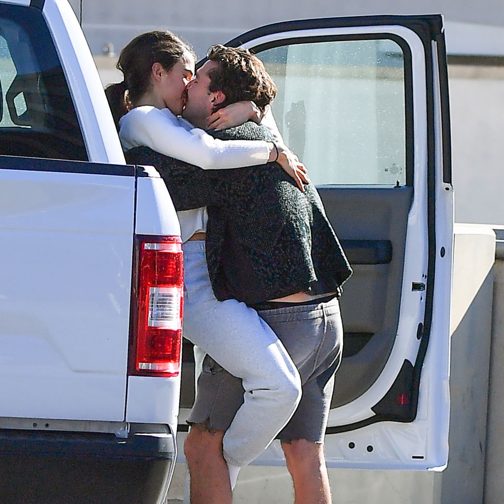 Margaret Qualley und Shia LaBeouf im Dezember 2020