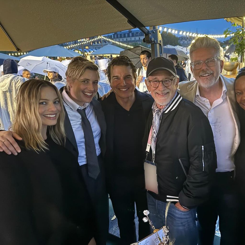 Margot Robbie, Greta Gerwig, Tom Cruise, Steven Spielberg und Christopher McQuarrie, Paris 2024