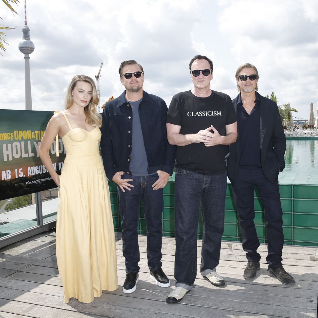 Margot Robbie, Leonardo DiCaprio, Quentin Tarantino und Brad Pitt in Berlin, August 2019