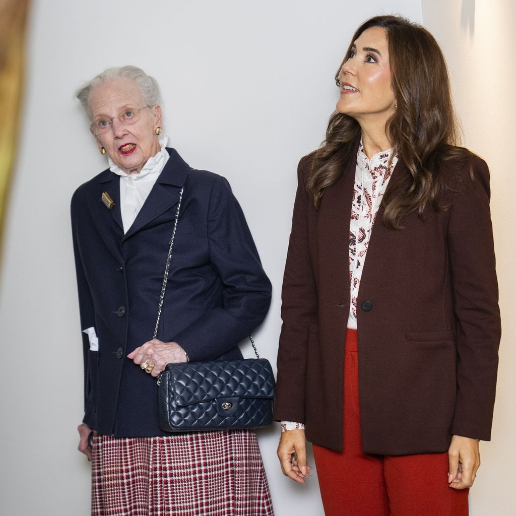 Margrethe, ehemalige Königin von Dänemark, und Königin Mary besuchen den Sinnesraum im GeoCenter Møns Klint in Borre bei Stege