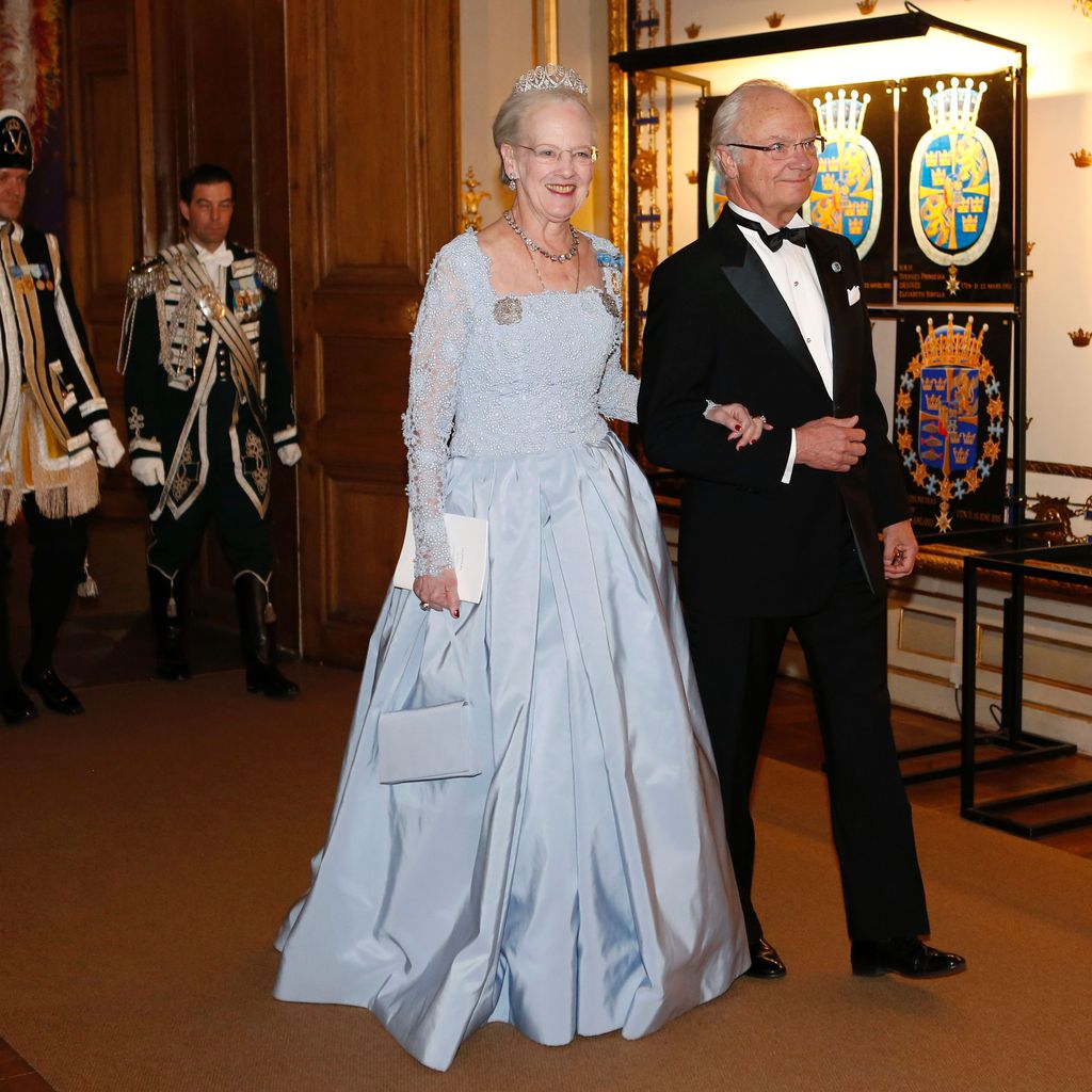 Königin Margrethe von Dänemark und König Carl Gustaf von Schweden