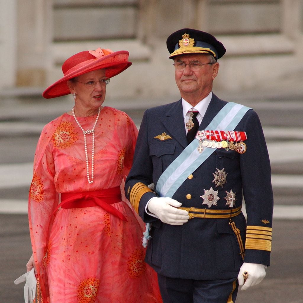 Margrethe von Dänemark und Prinz Henrik 2004 in Madrid