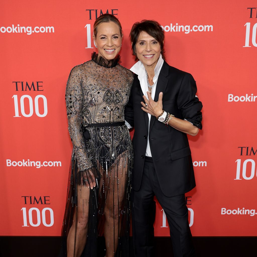 Maria Bello und Dominique Crenn, April 2024