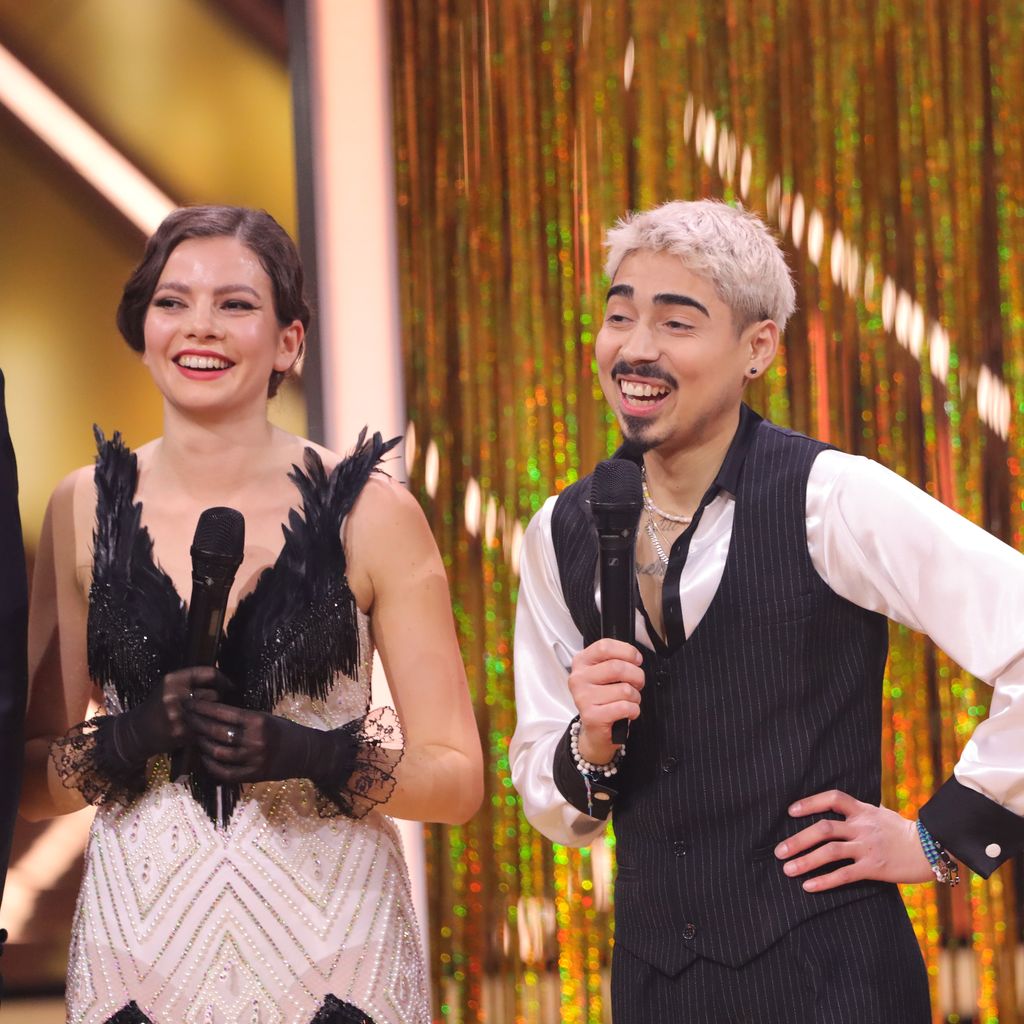 Maria Clara Groppler, Tony Bauer und Sophia Thiel bei "Let's Dance"