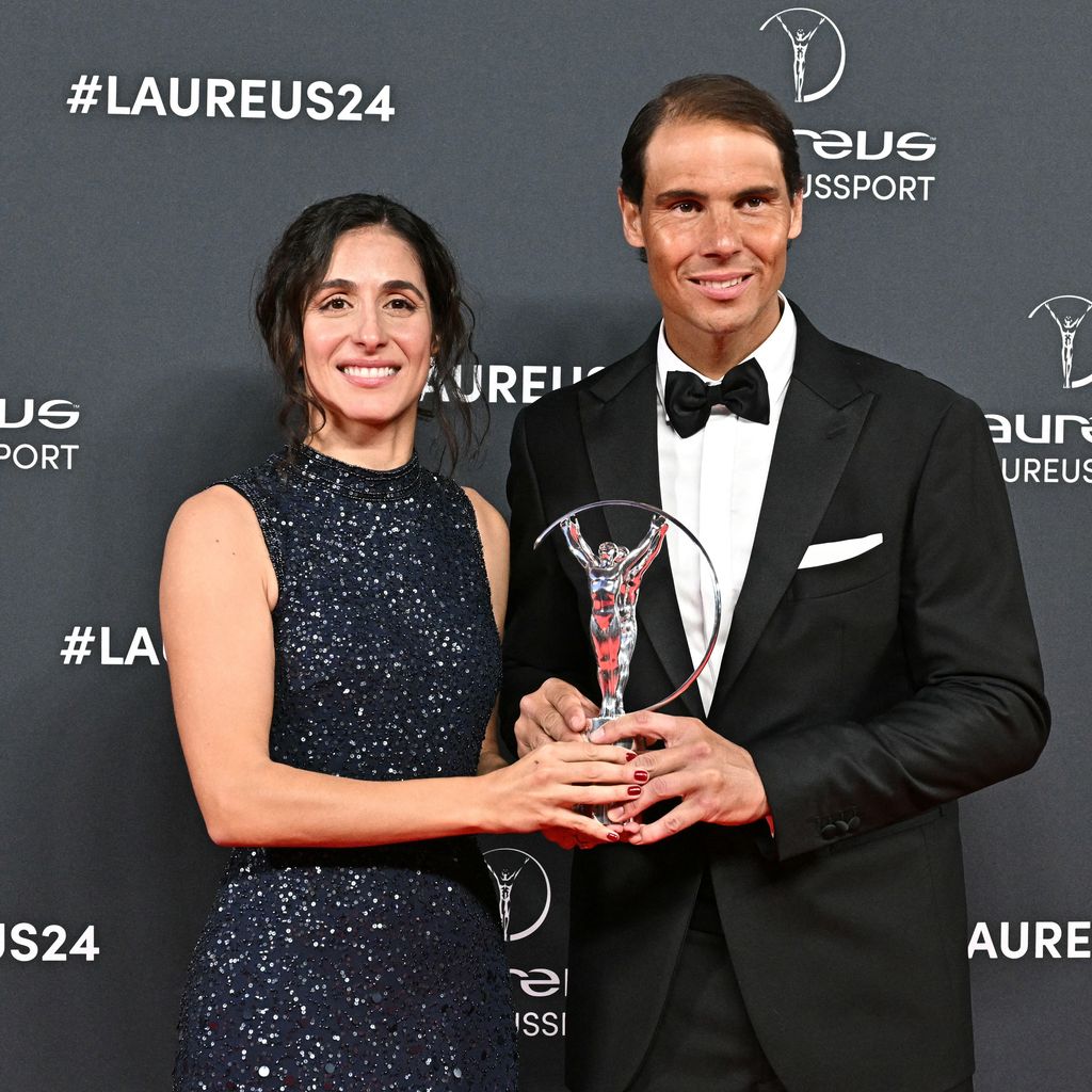 María Francisca Perelló und Rafael Nadal, April 2024