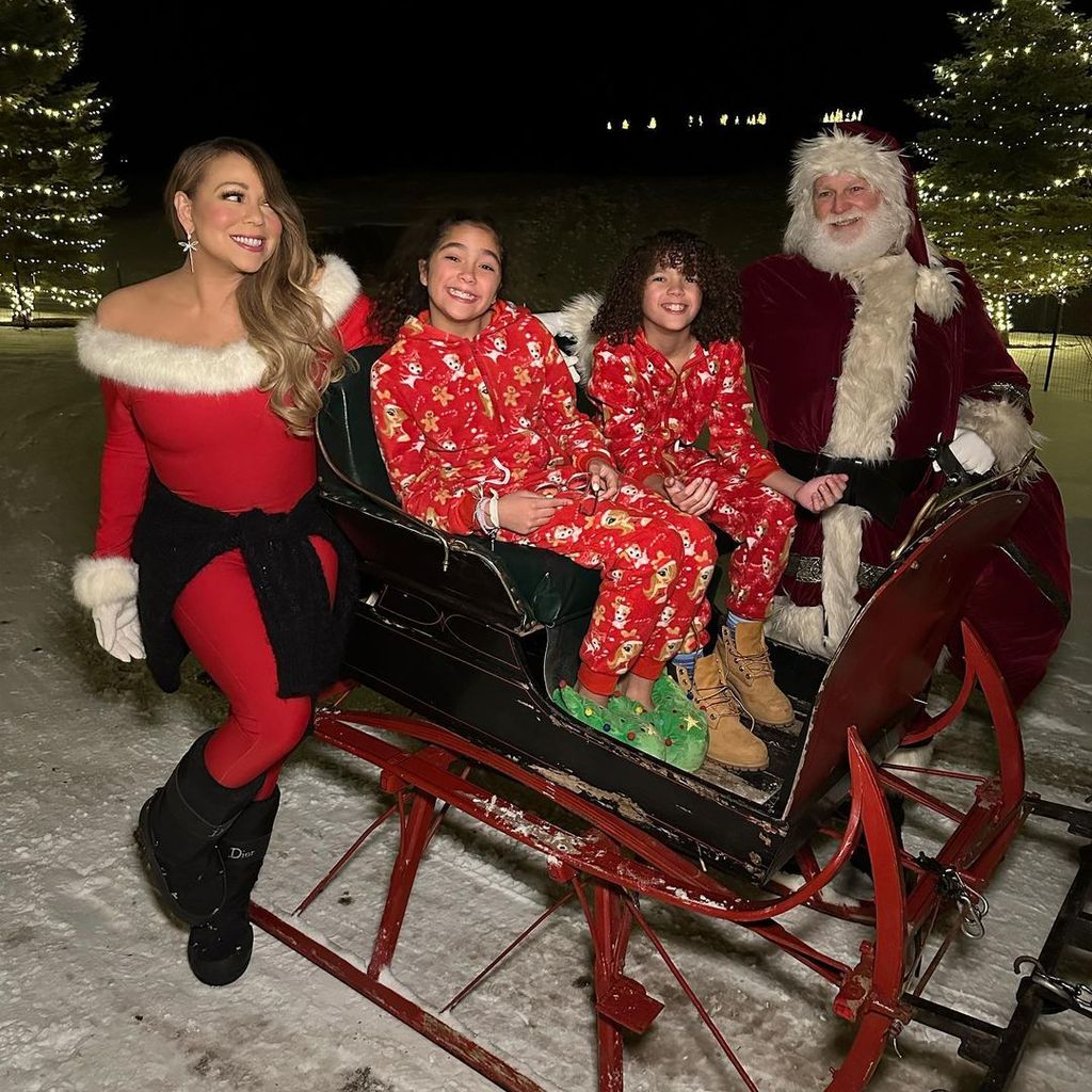Mariah Carey mit ihren Kindern Monroe und Moroccan