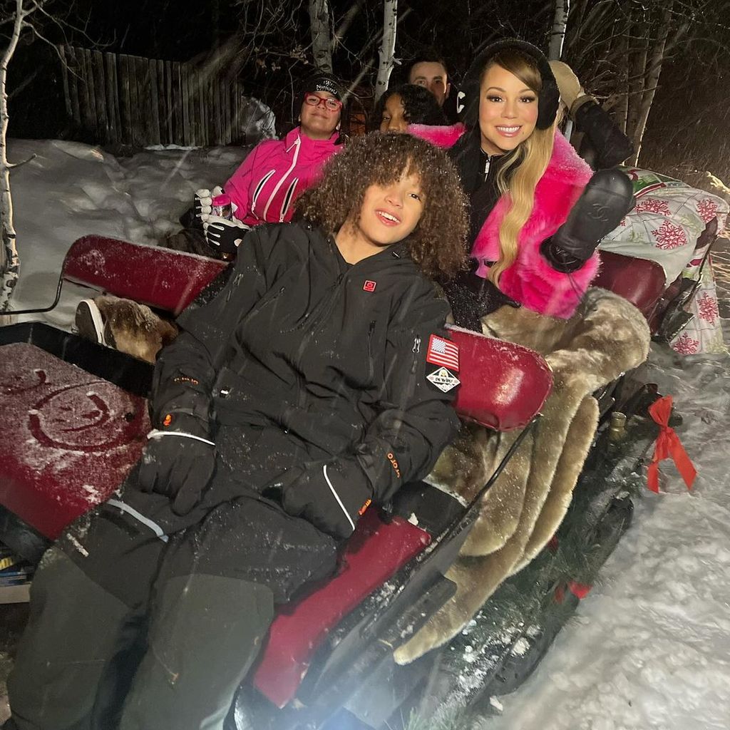 Mariah Carey mit ihren Zwillingen, Dezember 2023
