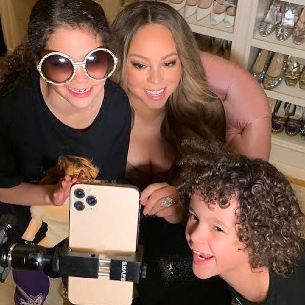 Mariah Carey mit ihren Zwillingen Monroe und Moroccan