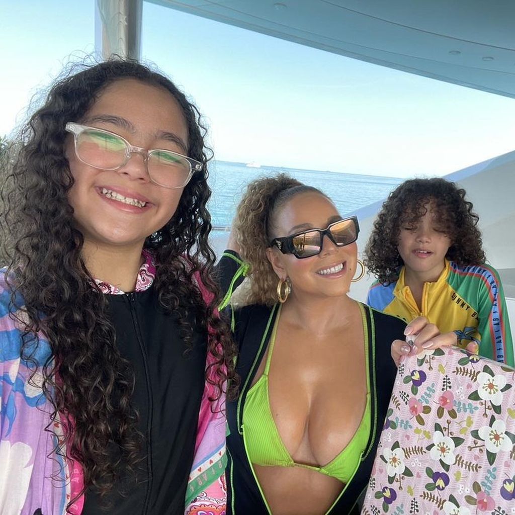 Mariah Carey mit ihren Zwillingen Monroe und Moroccan