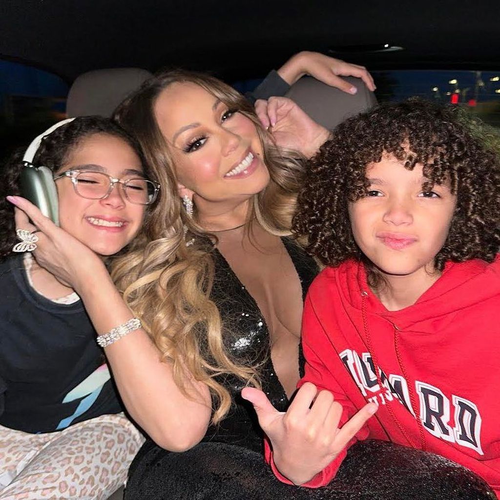 Mariah Carey mit ihren Zwillingen Monroe und Moroccan