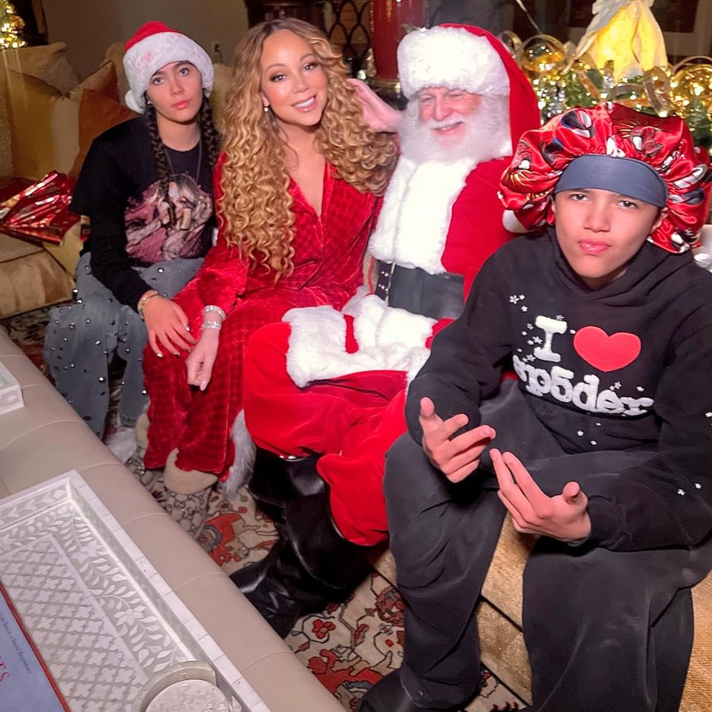 Mariah Carey und ihre Kinder an Weihnachten, Dezember 2025