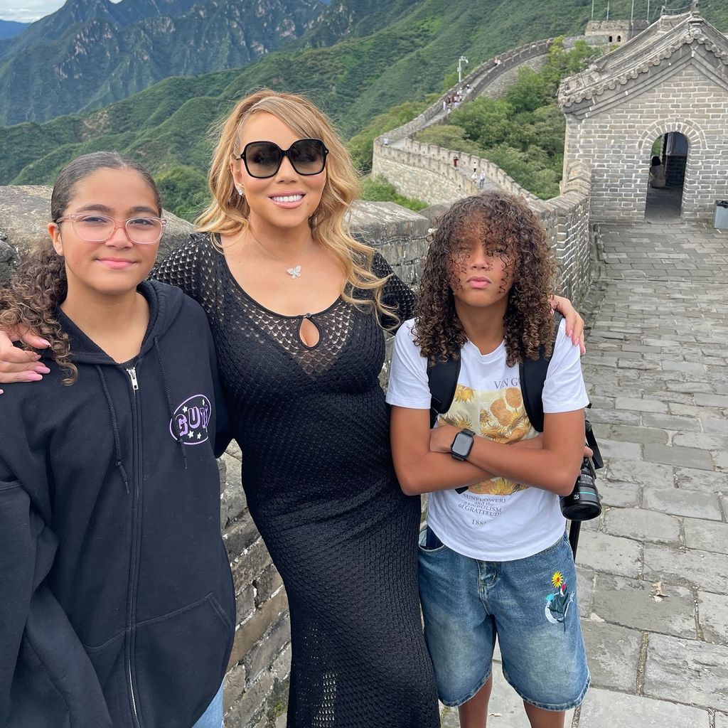 Mariah Carey mit ihren Zwillingen Monroe und Morocco