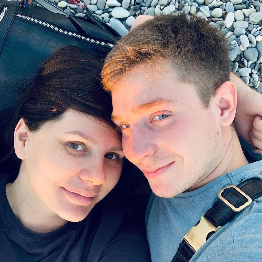 Marina Balmasheva mit ihrem Partner Vladimir