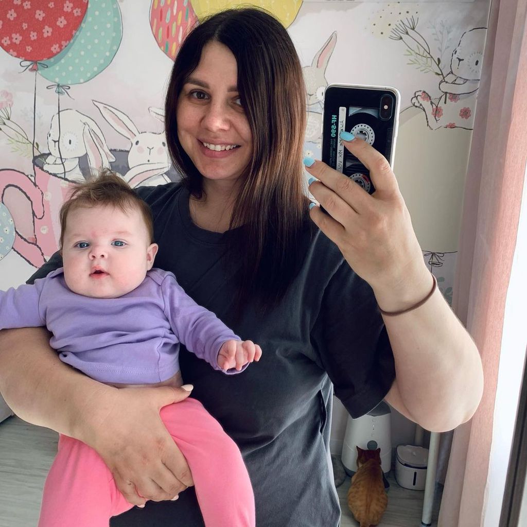 Marina Balmasheva mit ihrer Tochter Olga, Mai 2021