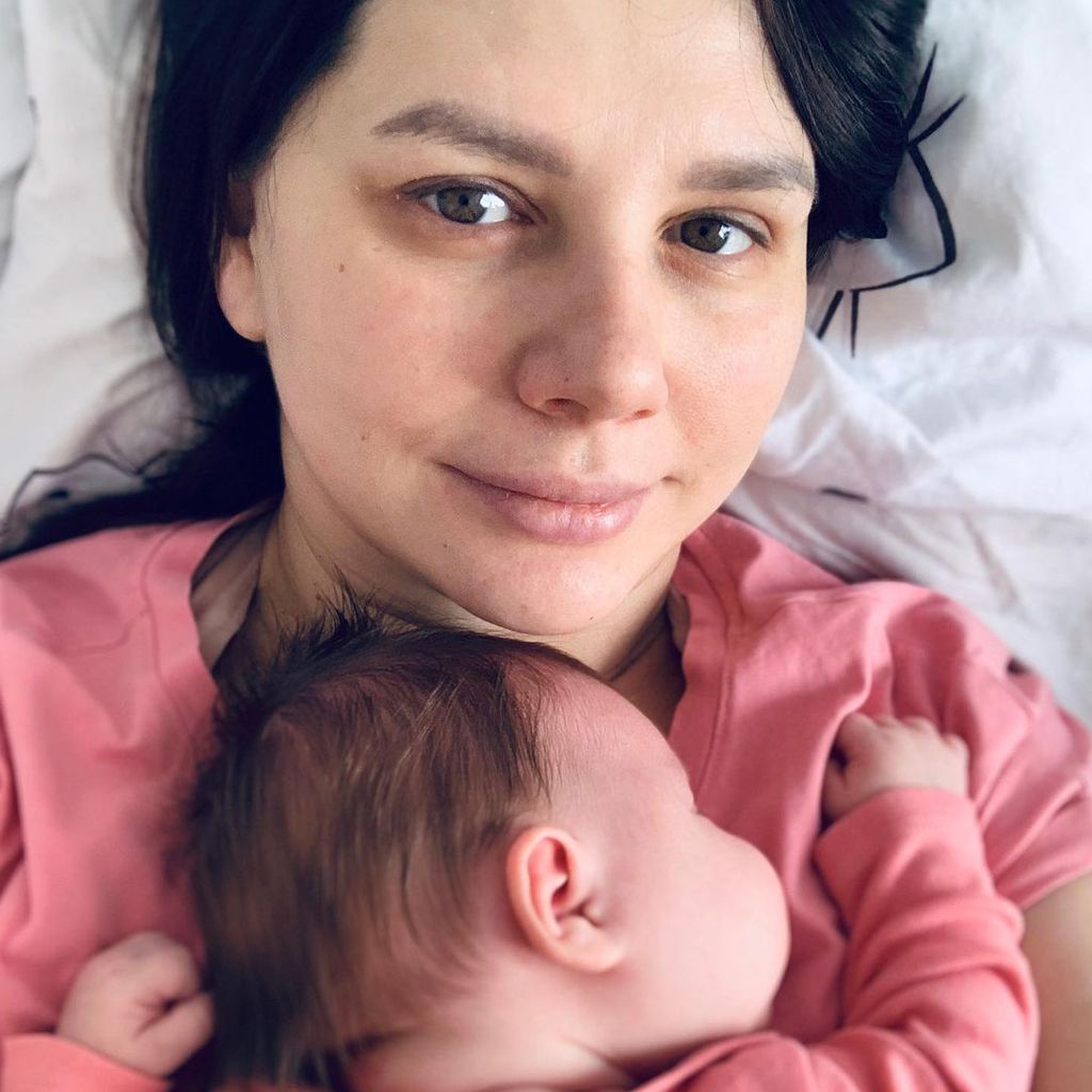 Marina Balmasheva und ihr Baby Olga, Februar 2021