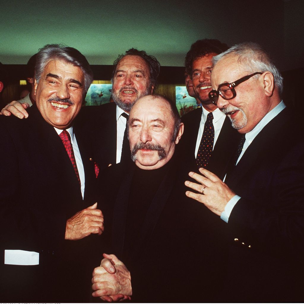 Mario Adorf, Will Quadflieg, Heinz Schubert, Dieter Wedel und Hans Korte (v.l.n.r.)